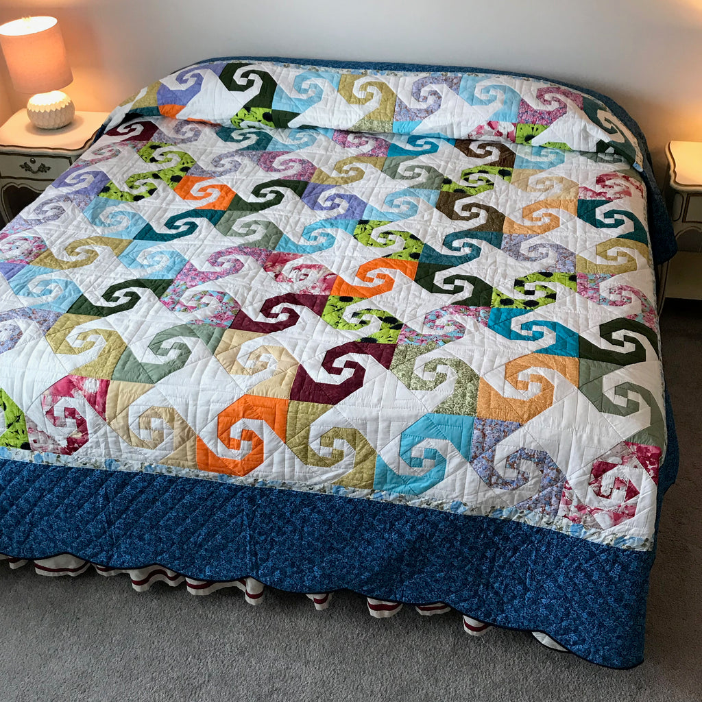 Colorful Snail Trails Patchwork