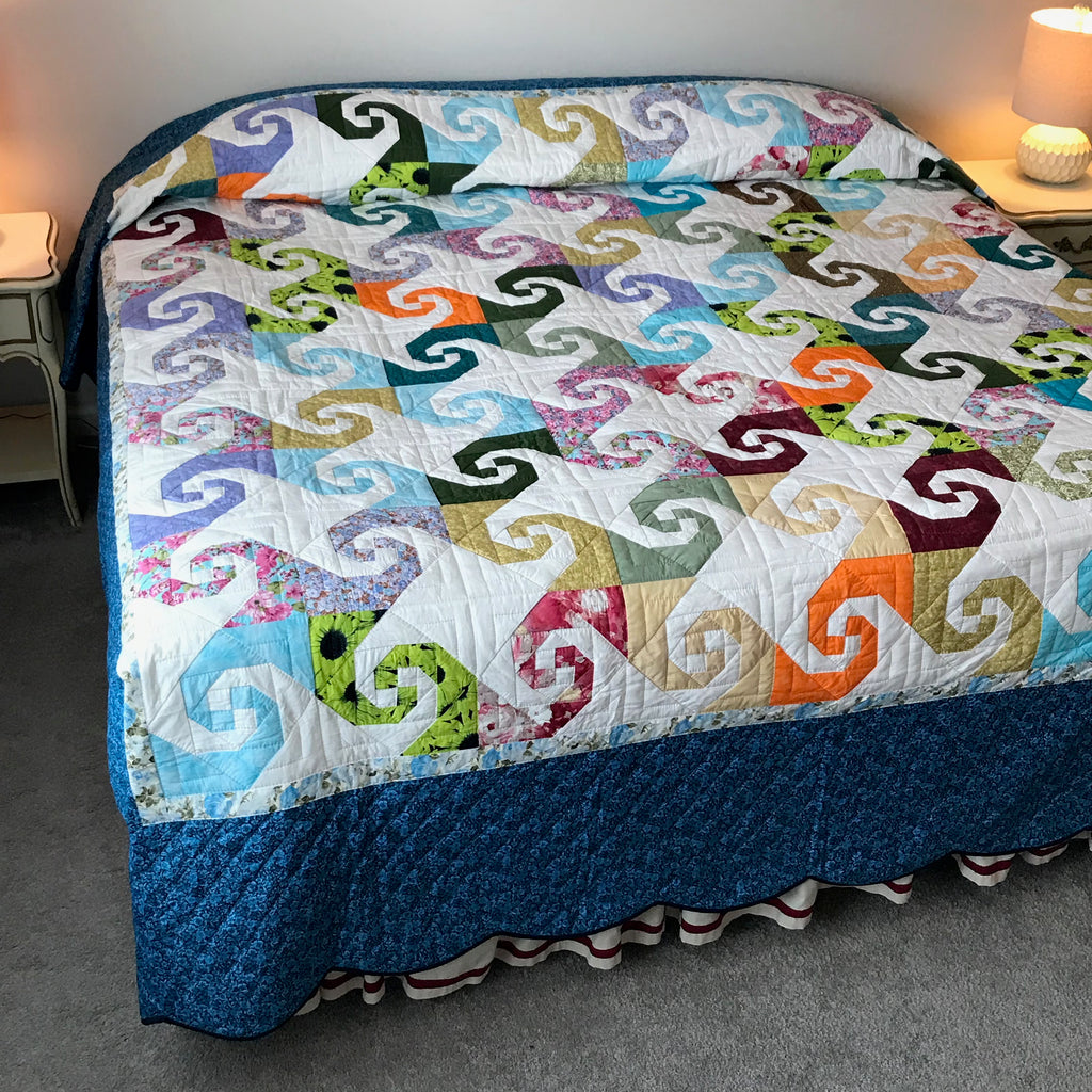 Colorful Snail Trails Patchwork