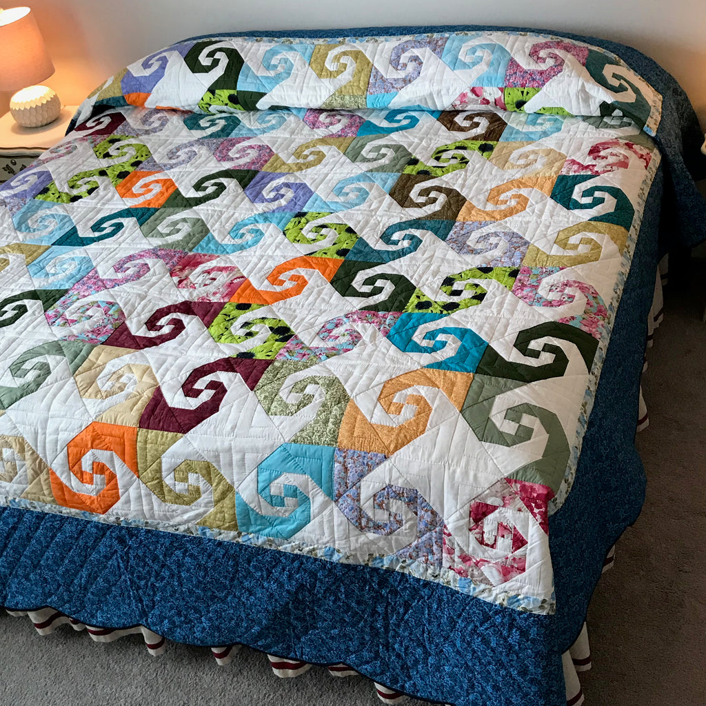 Colorful Snail Trails Patchwork