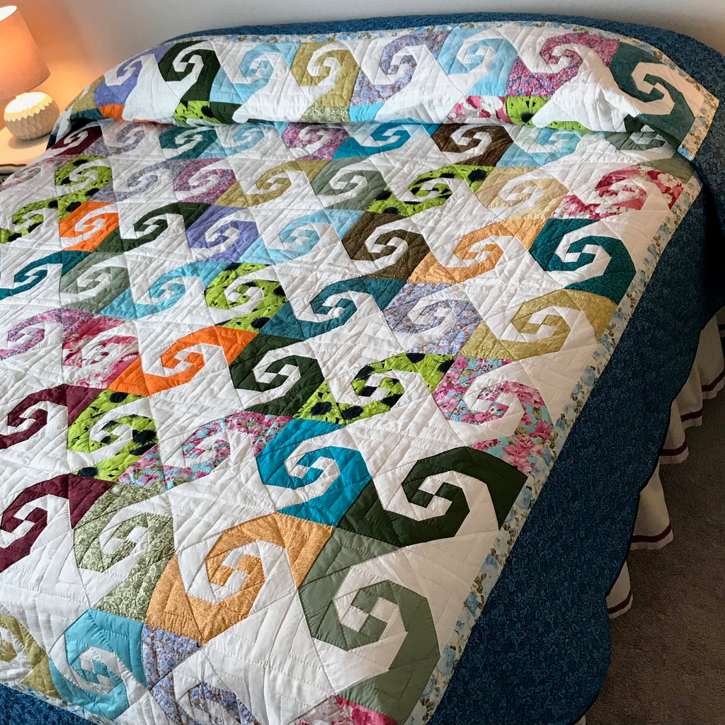 Colorful Snail Trails Patchwork
