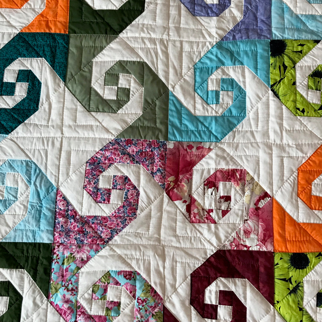 Colorful Snail Trails Patchwork