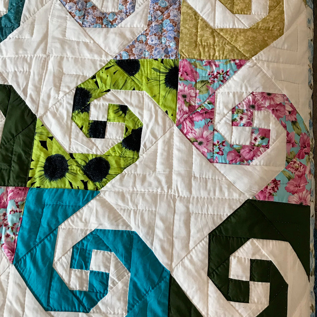 Colorful Snail Trails Patchwork