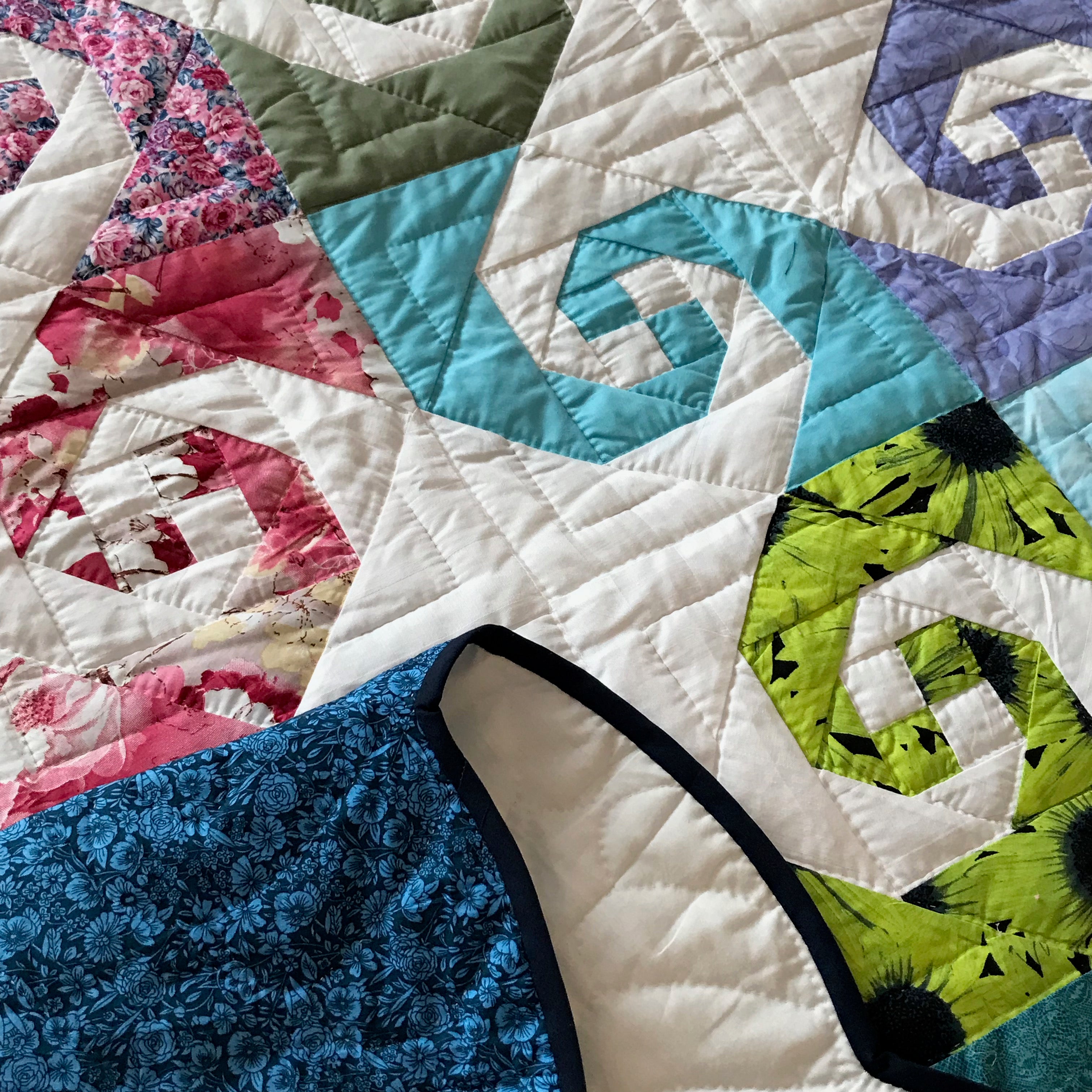 Colorful Snail Trails Patchwork
