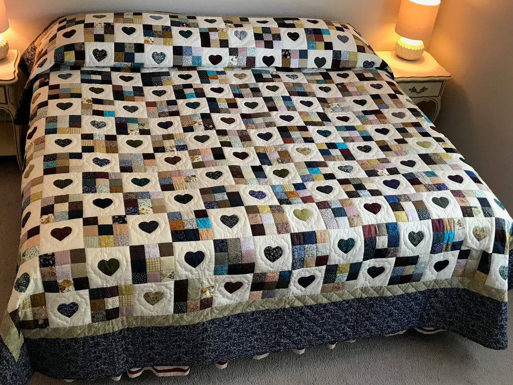 Life and Love Nine Patch Hearts