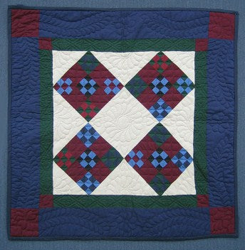Amish Nine Patch Wallhanging Quilt