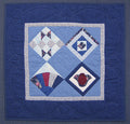 Blue Sampler Wallhanging Quilt