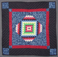 Central Diamond Amish Small Quilt Wallhanging