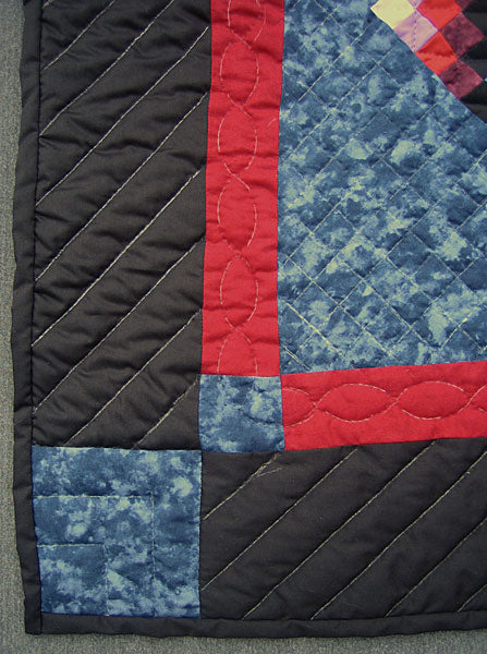Central Diamond Amish Small Quilt Wallhanging