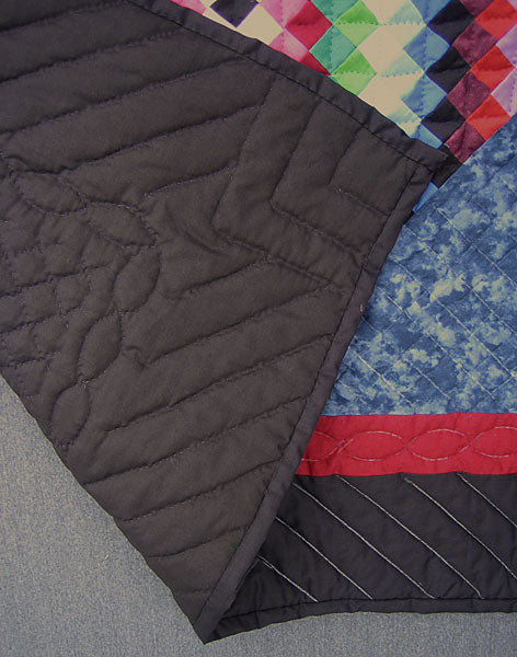 Central Diamond Amish Small Quilt Wallhanging
