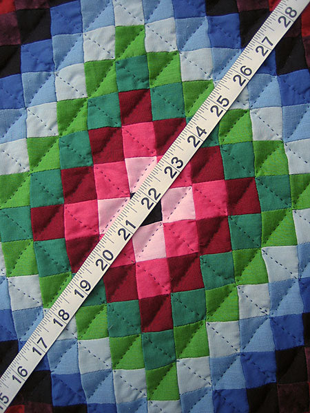 Central Diamond Amish Small Quilt Wallhanging