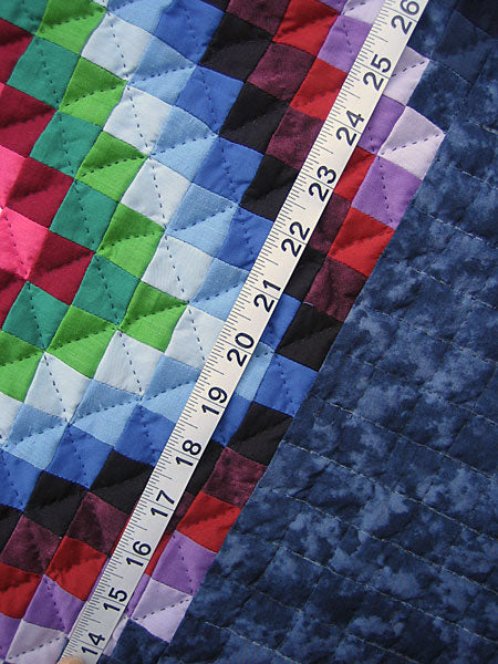 Central Diamond Amish Small Quilt Wallhanging