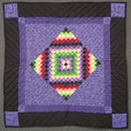 Central Diamond Amish Sparkle Small Quilt Wallhanging