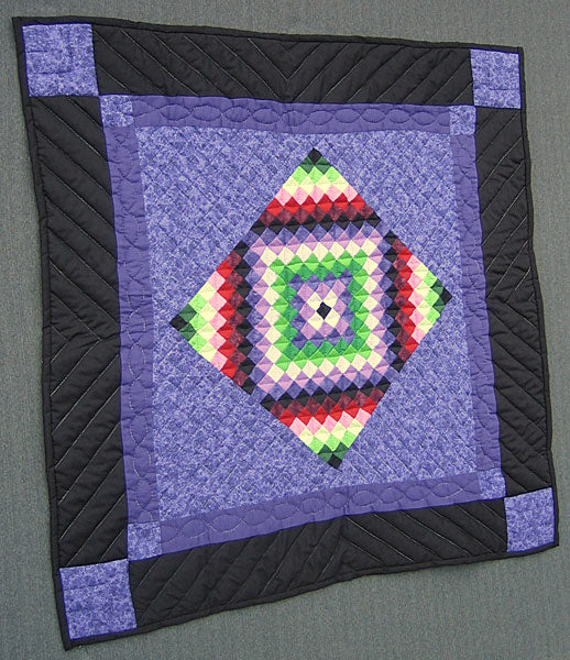 Central Diamond Amish Sparkle Small Quilt Wallhanging