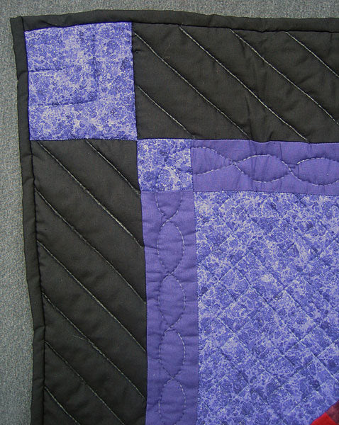 Central Diamond Amish Sparkle Small Quilt Wallhanging