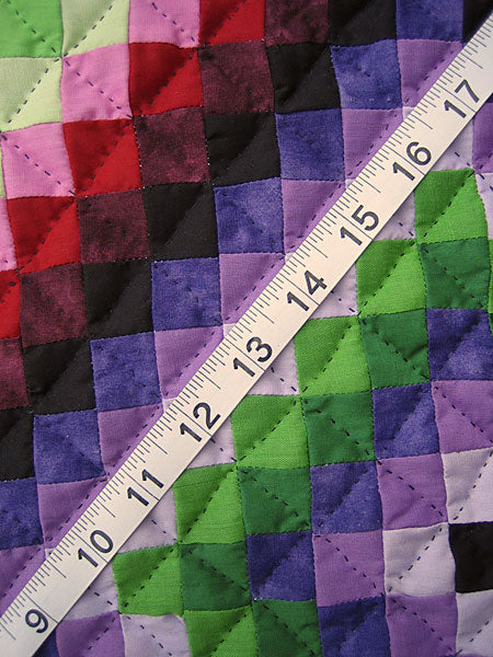 Central Diamond Amish Sparkle Small Quilt Wallhanging