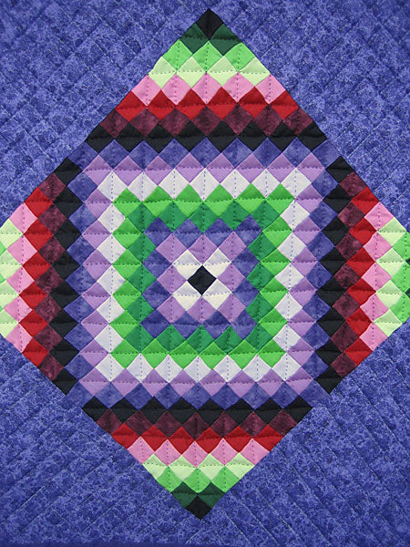 Central Diamond Amish Sparkle Small Quilt Wallhanging