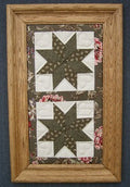 Large Framed Picture Amish Quilt Wallhanging