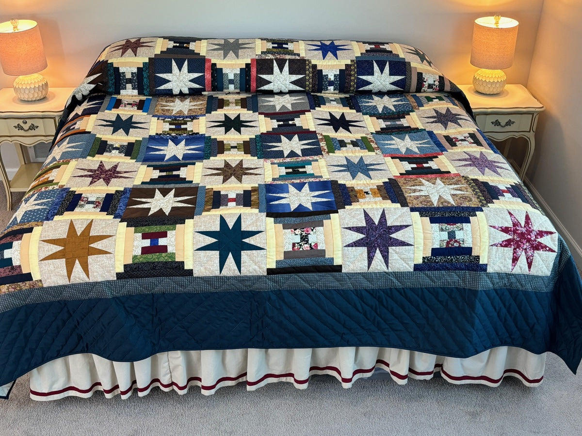 Star Over the Log Cabin Large
