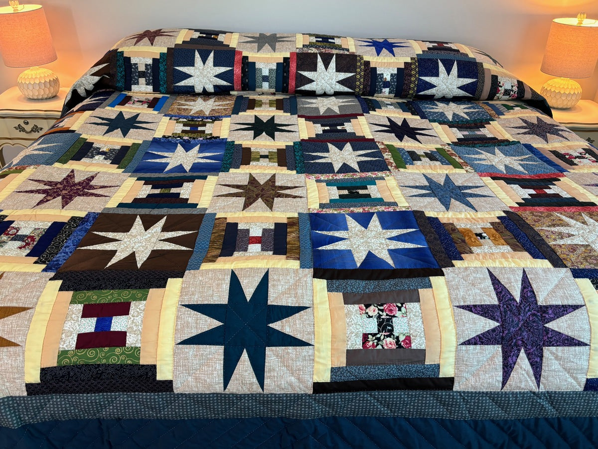 Star Over the Log Cabin Large