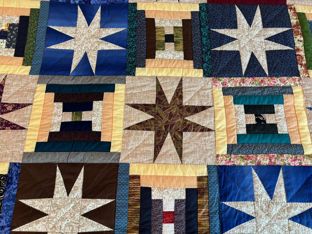 Star Over the Log Cabin Large