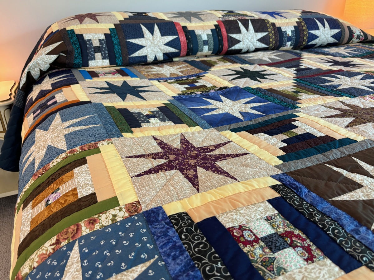 Star Over the Log Cabin Large