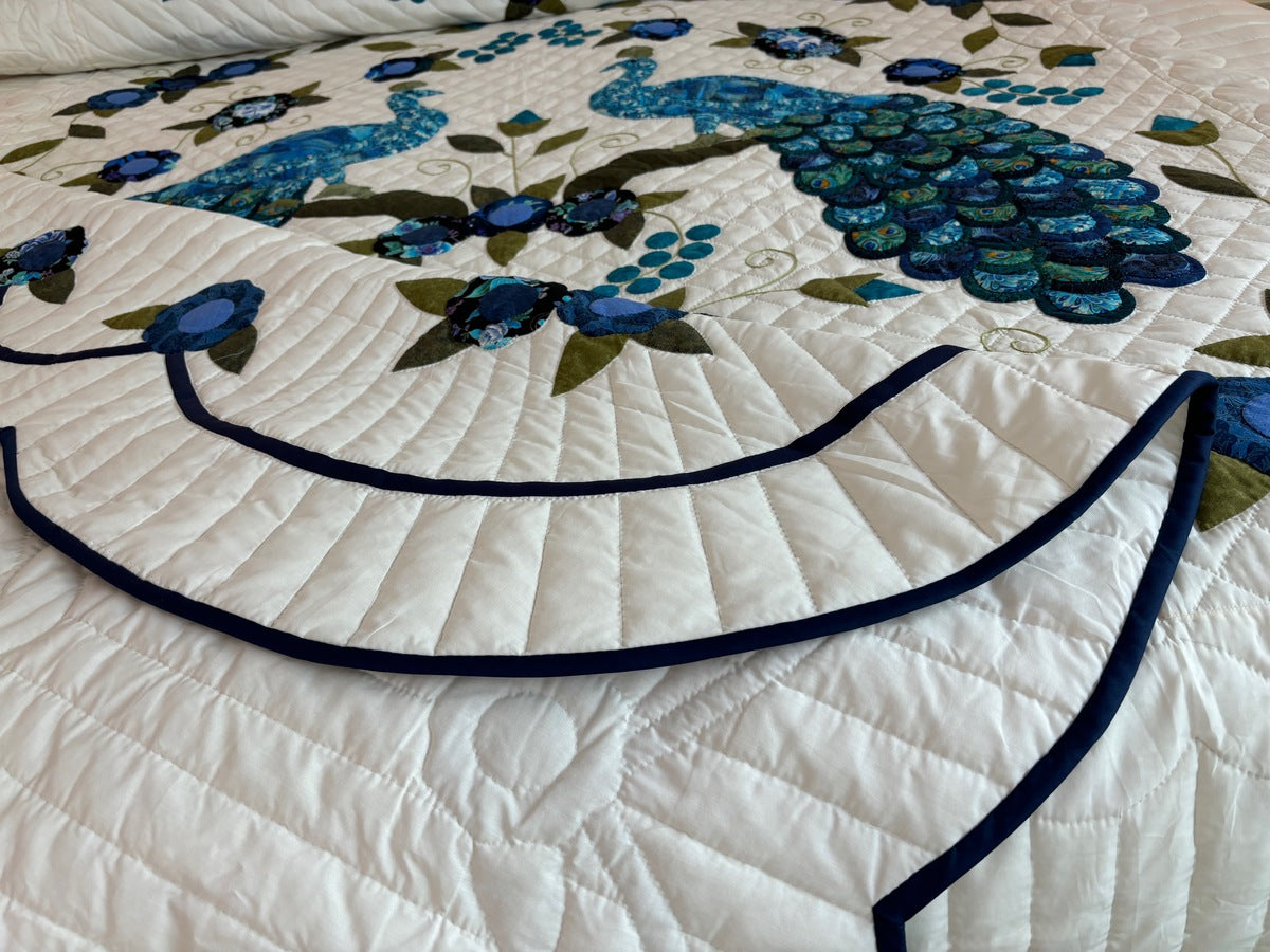 Peacock Pair Appliqué