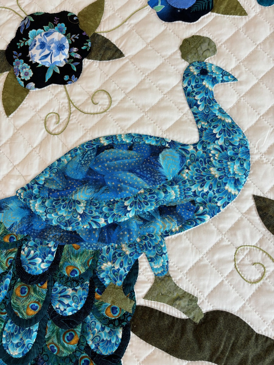 Peacock Pair Appliqué