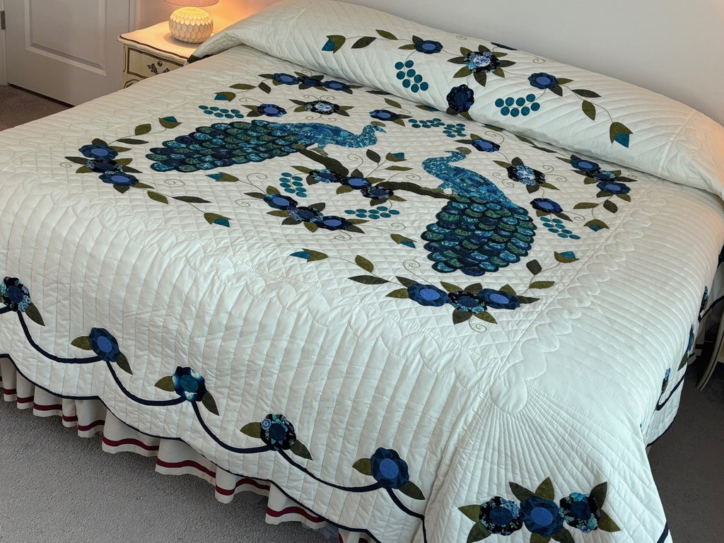 Peacock Pair Appliqué