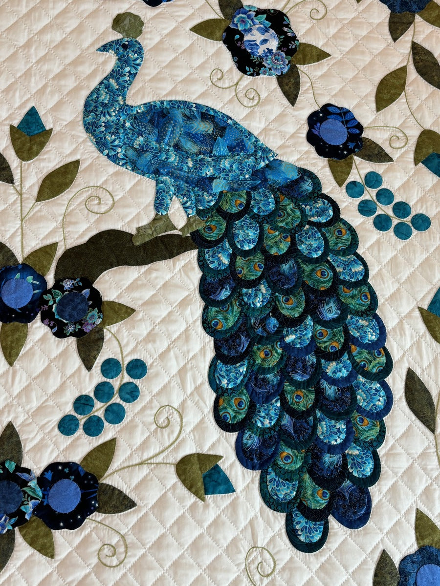 Peacock Pair Appliqué