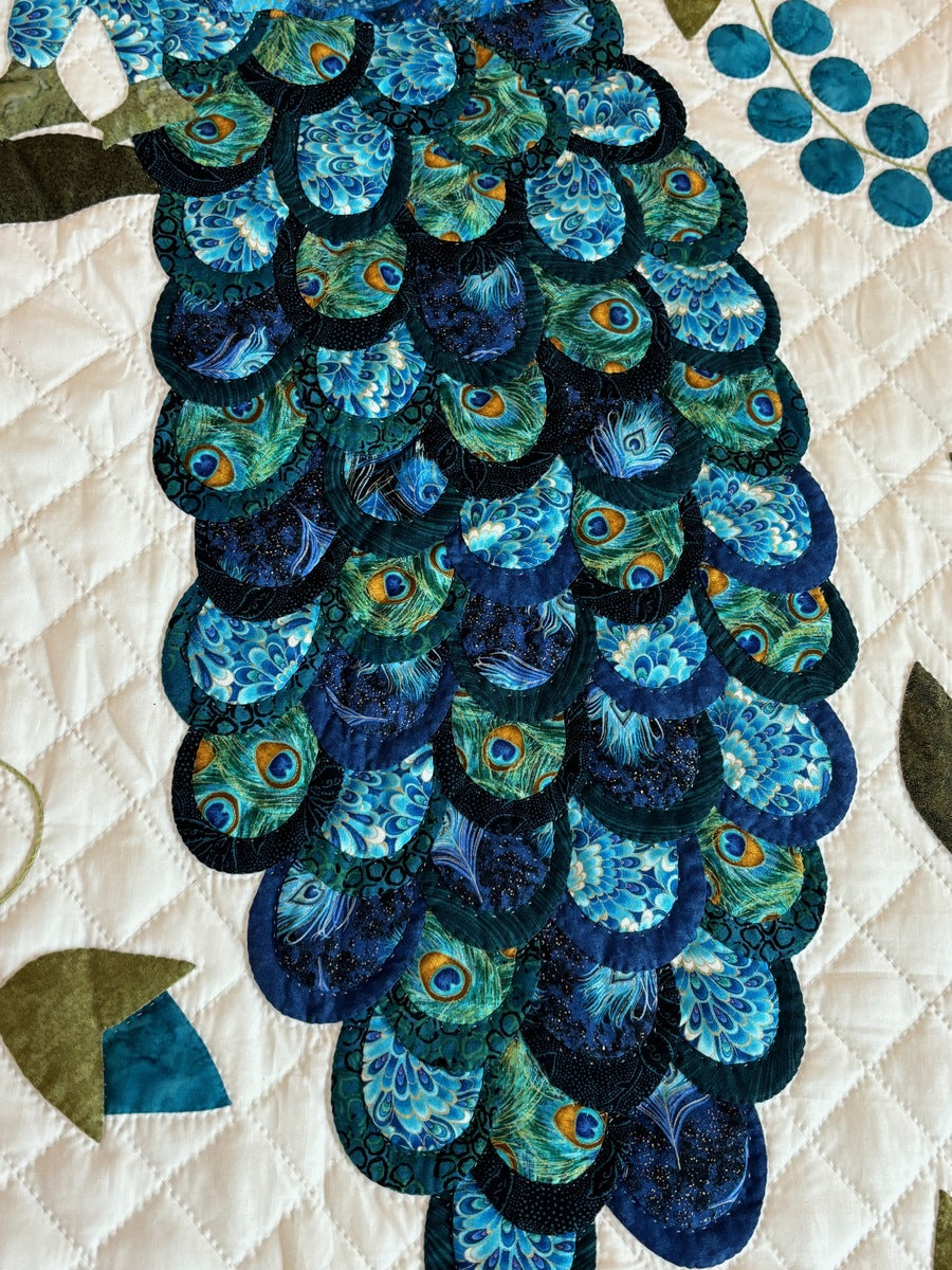 Peacock Pair Appliqué