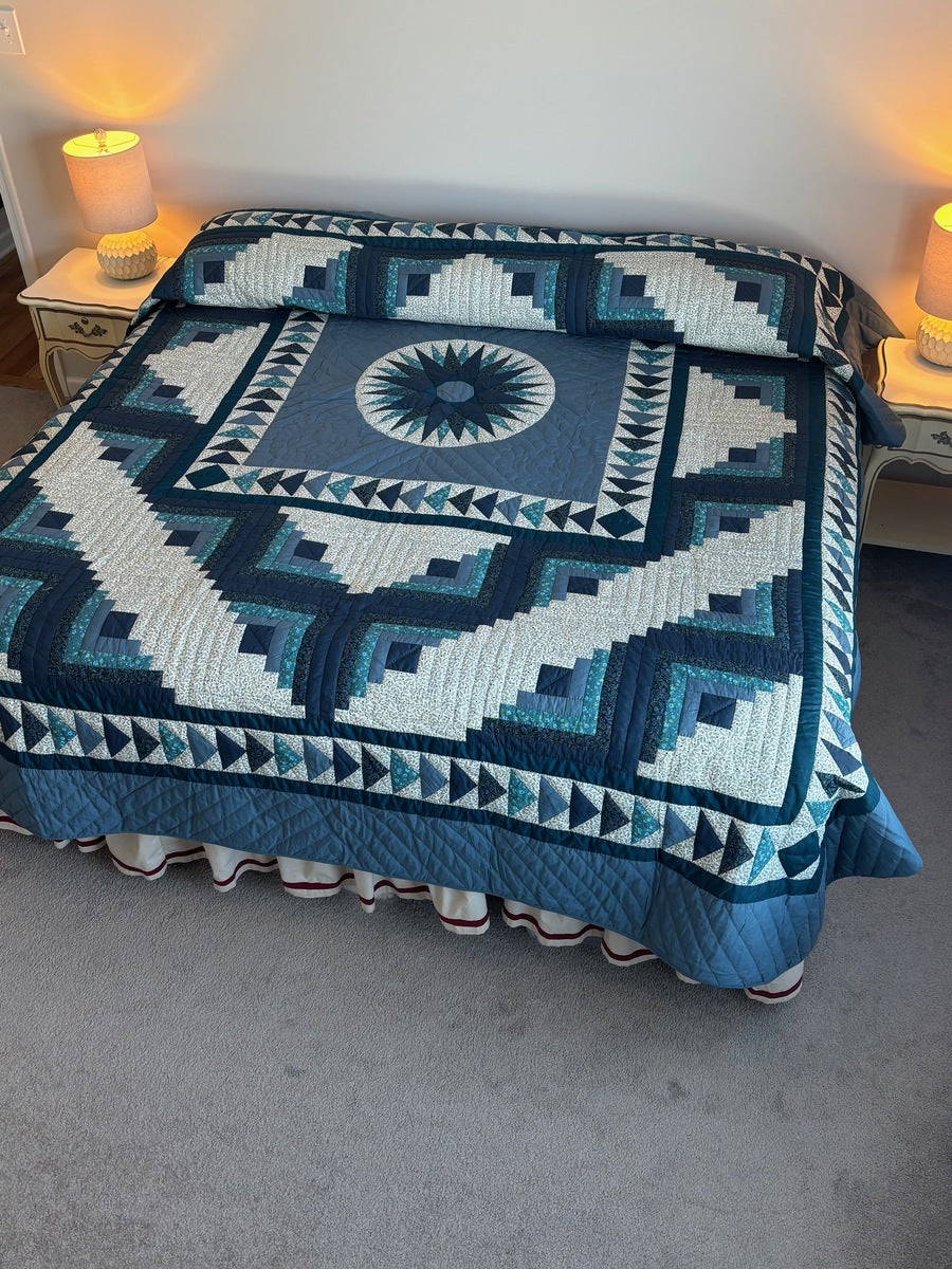 Northern Star in the Log Cabin Patchwork