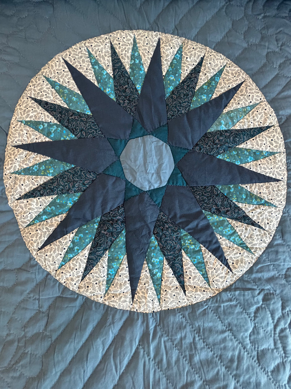 Northern Star in the Log Cabin Patchwork