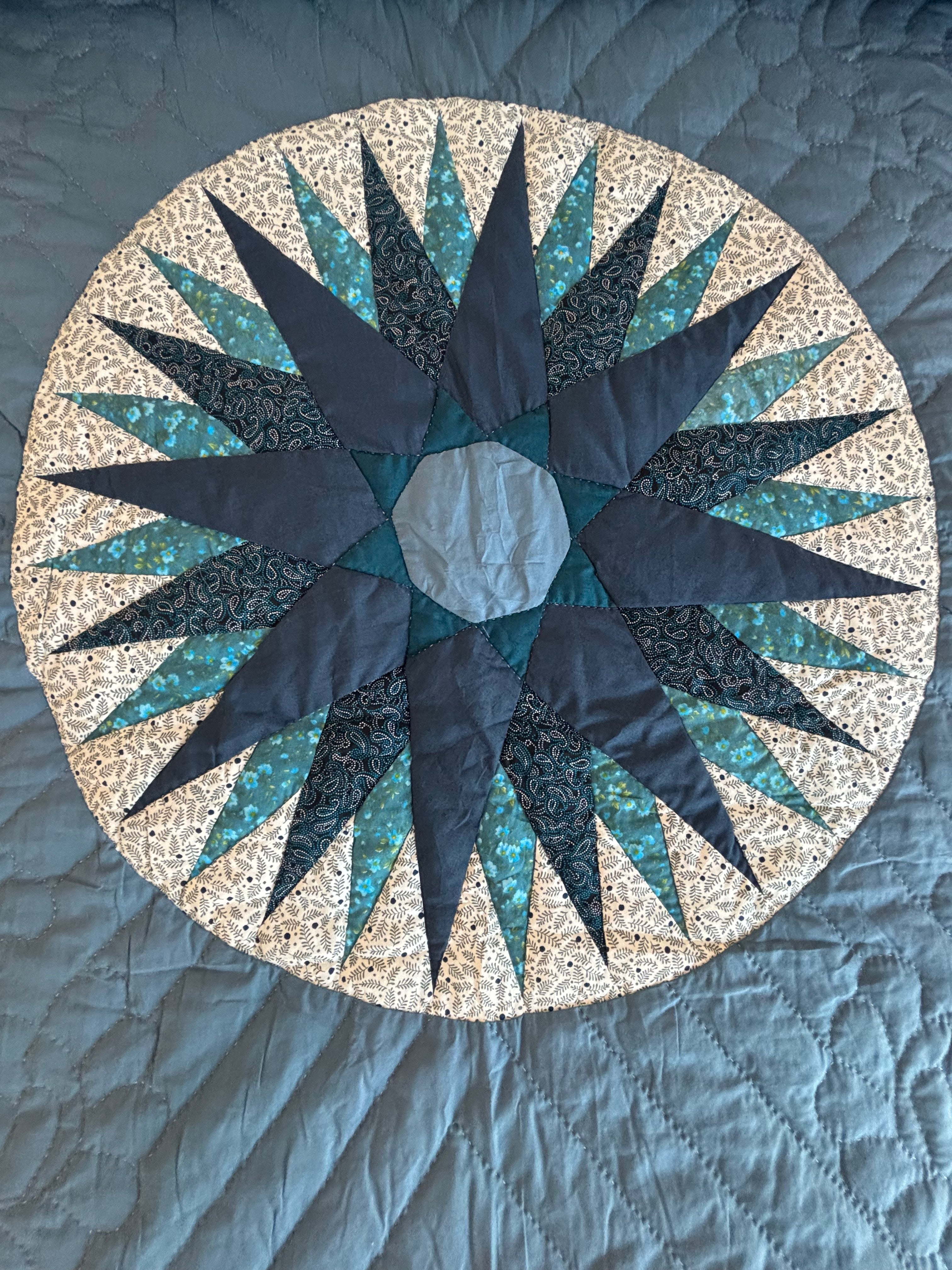 Northern Star in the Log Cabin Patchwork