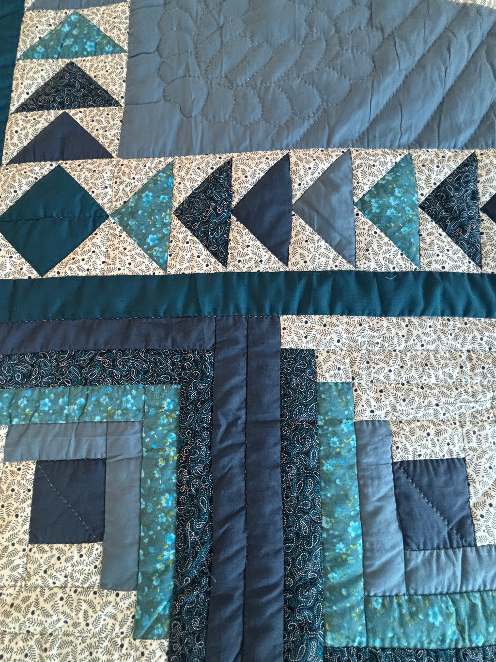 Northern Star in the Log Cabin Patchwork