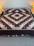 Earth Log Cabin Star Patchwork