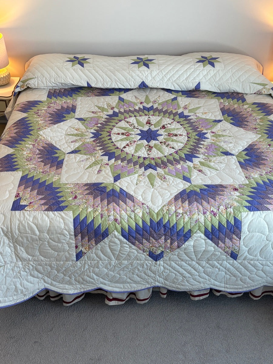 Central Split Compass Star Patchwork