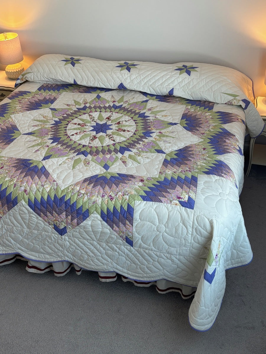 Central Split Compass Star Patchwork