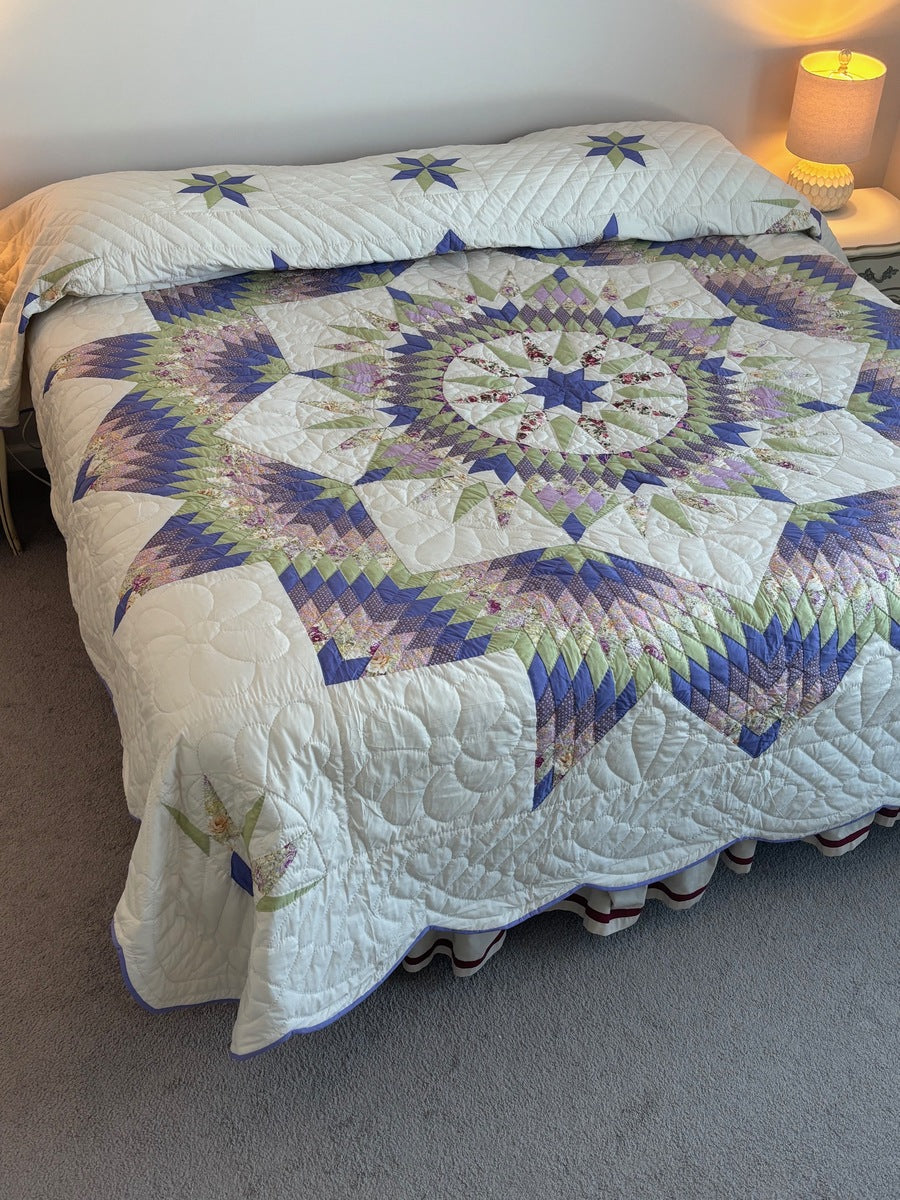 Central Split Compass Star Patchwork