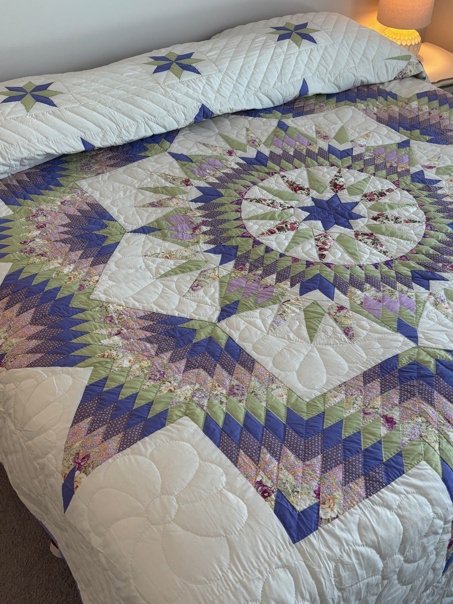 Central Split Compass Star Patchwork