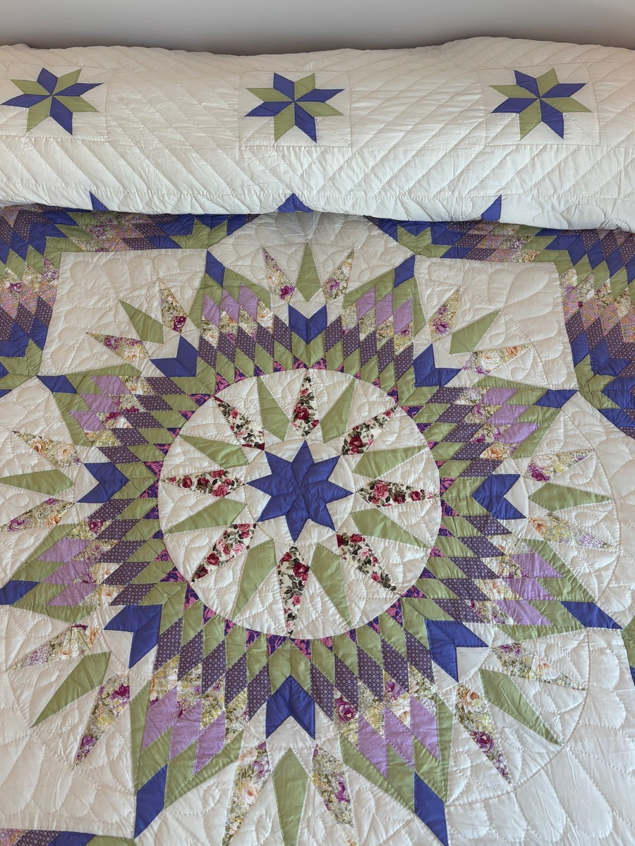 Central Split Compass Star Patchwork