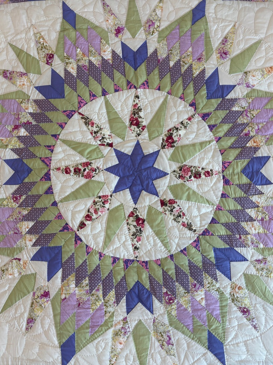 Central Split Compass Star Patchwork
