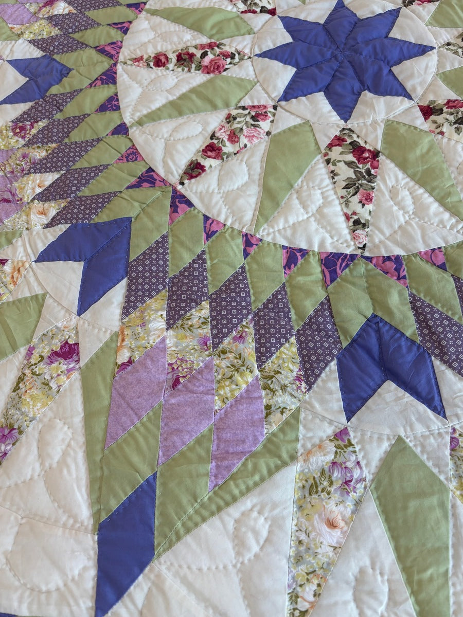 Central Split Compass Star Patchwork