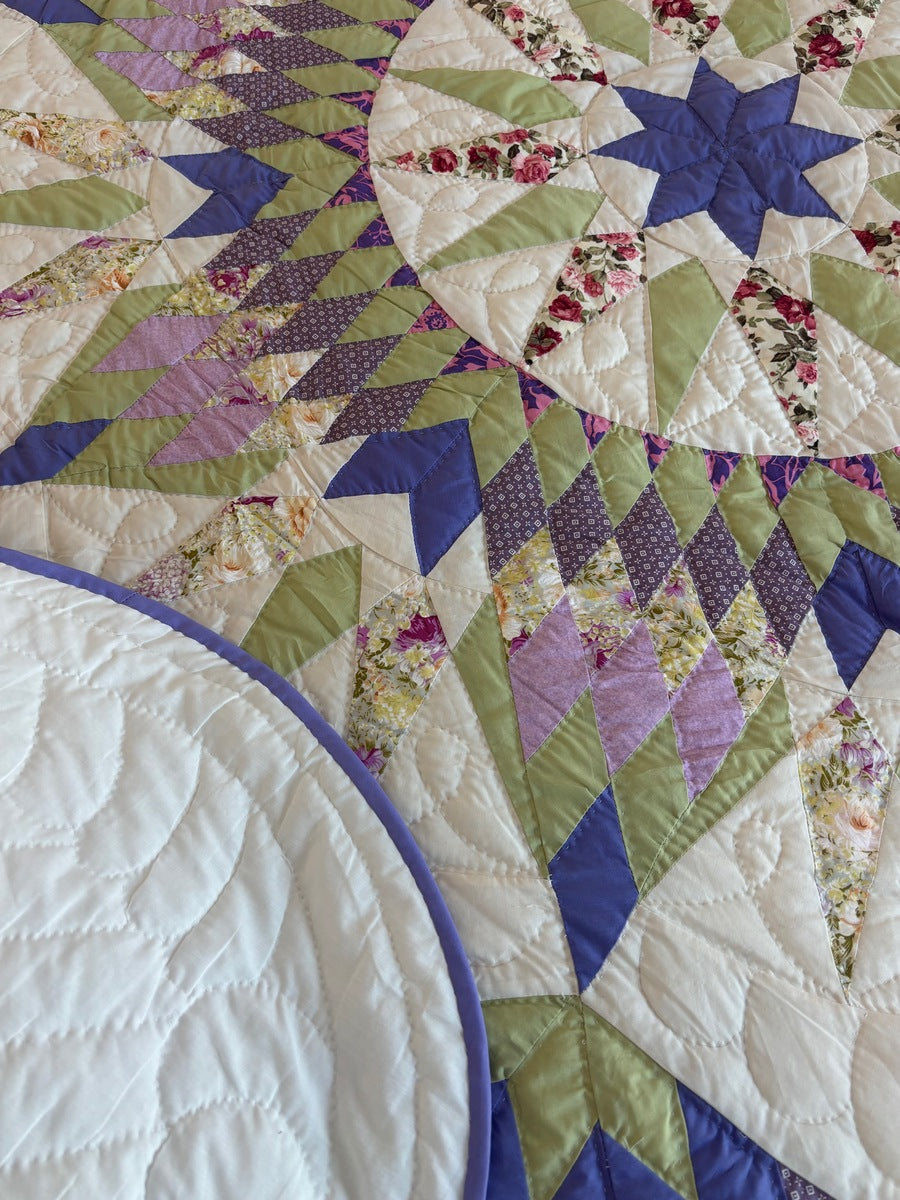 Central Split Compass Star Patchwork