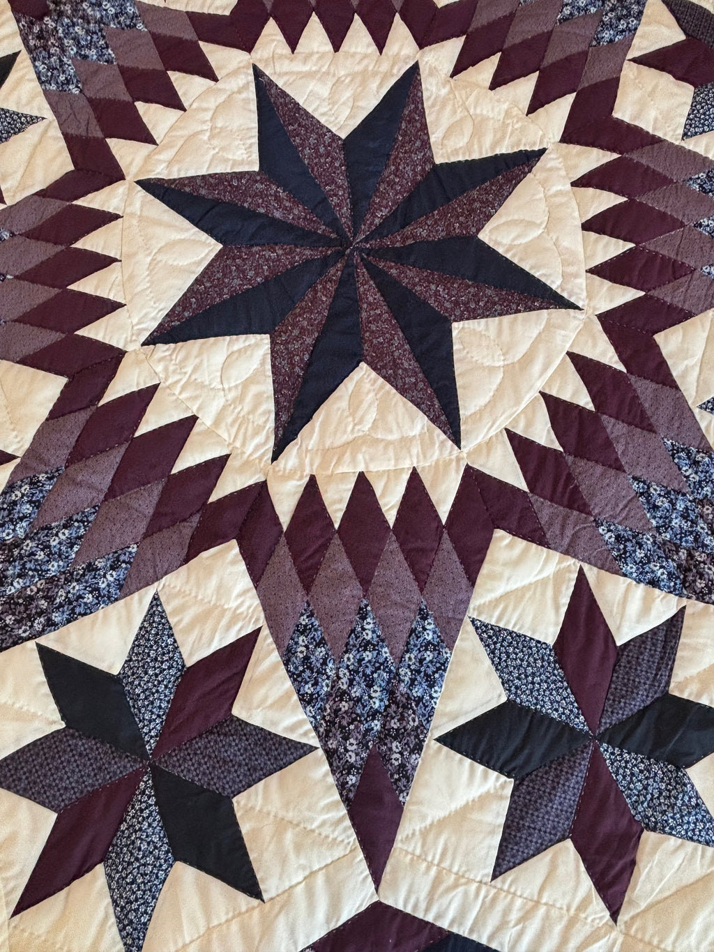 Split Diamond Stars Patchwork
