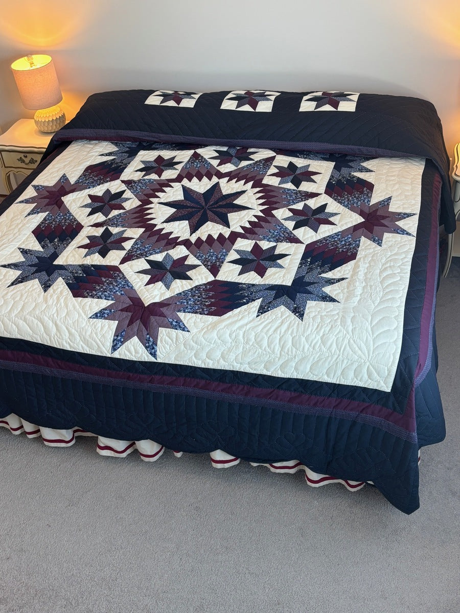Split Diamond Stars Patchwork