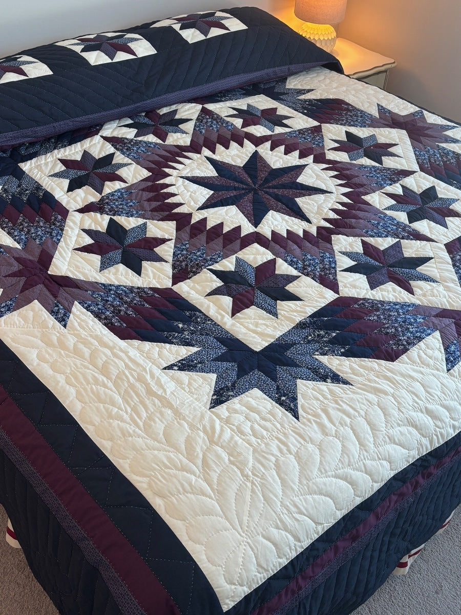 Split Diamond Stars Patchwork