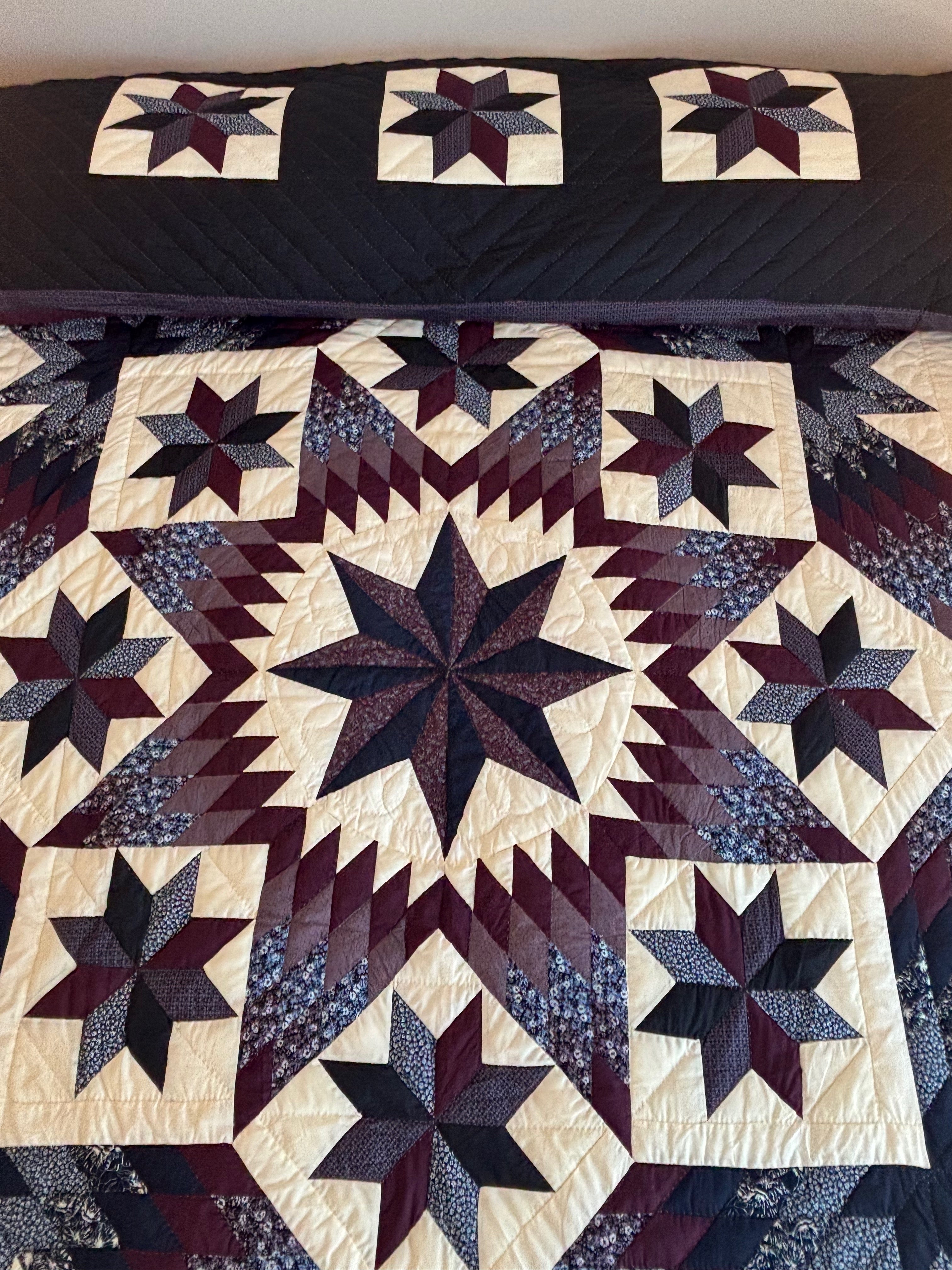Split Diamond Stars Patchwork
