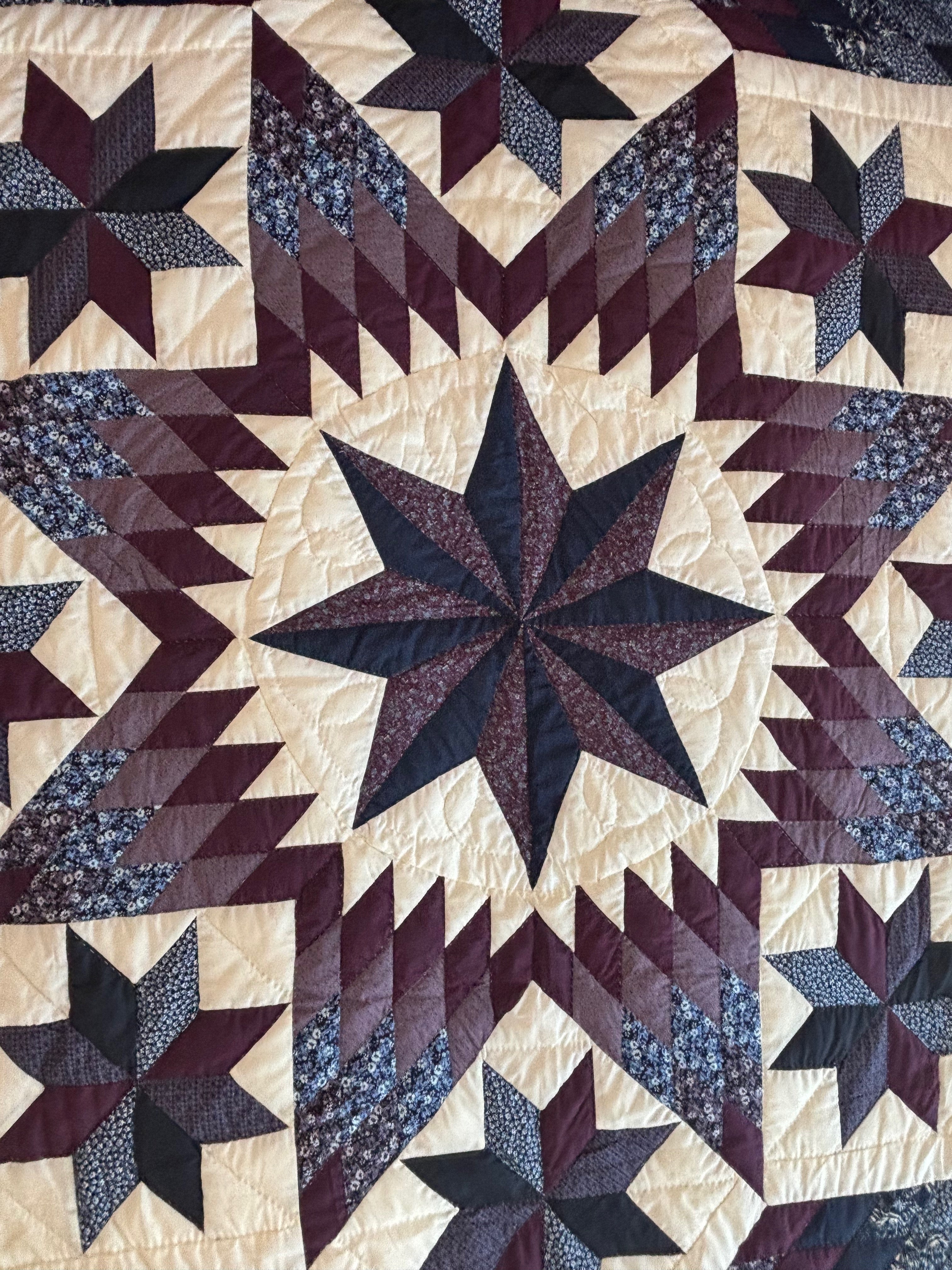 Split Diamond Stars Patchwork