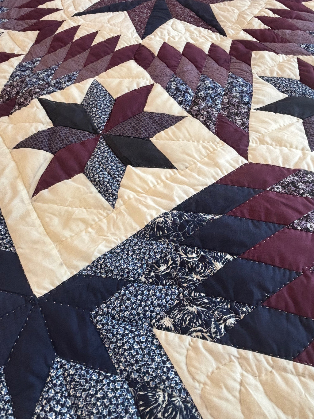 Split Diamond Stars Patchwork