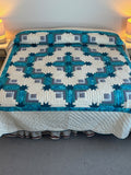 Log Cabin Star at Sea Patchwork